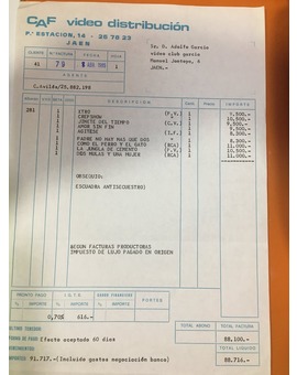 ¿Os parece caro el comprar películas en la actualidad? Echad un vistazo a esta factura