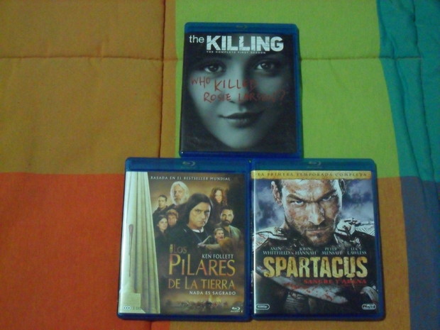 The Killing (amazon.com), Los pilares de la tierra y Spartacus (fnac.es)
