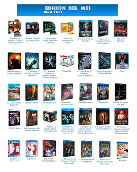 Elige la mejor edición de Abril 2015