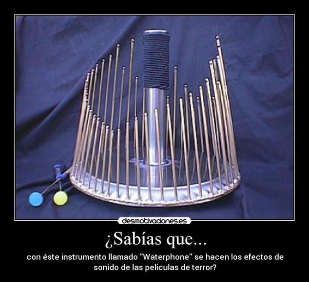 - El instrumento para las películas de terror -