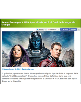Gracias a "ElMulticine.com" ya se que las trilogías las conforman 3 películas...