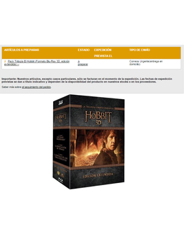 - Fnac ya prepara para enviar los pedidos que incluyen 'El hobbit' -