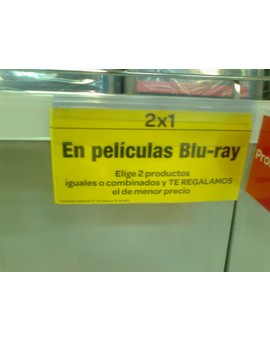 Por fin un cartelito en Carrefour!