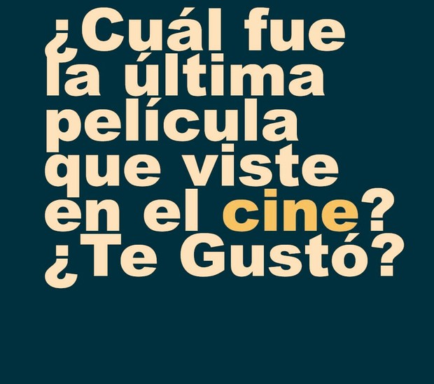 ¿Cual fue la última película que visteis en cine?¿Os gustó?
