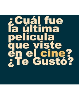 ¿Cual fue la última película que visteis en cine?¿Os gustó?