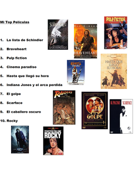 Mis pelis favoritas.
