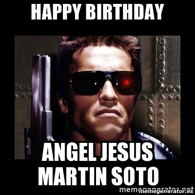 El cumpleañero de hoy en Mubis: Angel Jesus Martin Soto