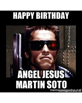 El cumpleañero de hoy en Mubis: Angel Jesus Martin Soto
