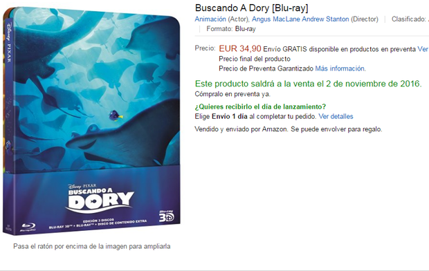 Se "normaliza" el precio de 'Buscando a Dory'...
