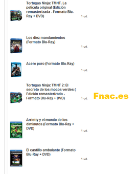 Pedido Fnac.es - Promoción - 6€ en todo