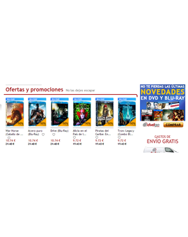 Ofertas en DVDgo (Varias películas con mas de 50% de descuento
