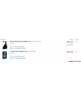 Posible "cesta" en amazon.es (Se aceptan sugerencias)