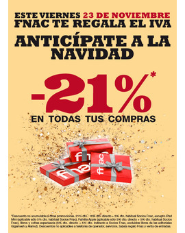 Este viernes 21% de descuento en Fnac