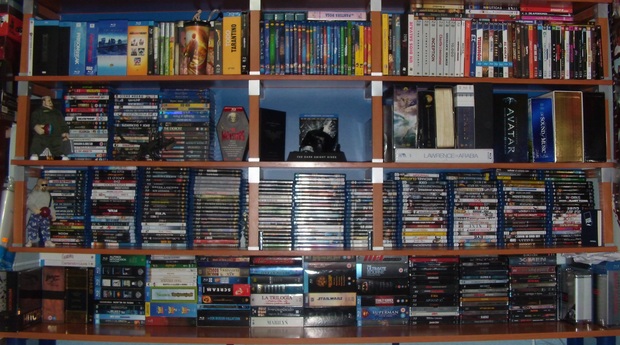 Mi sección Blu Ray al acabar el año... (Falta el pack de HP)