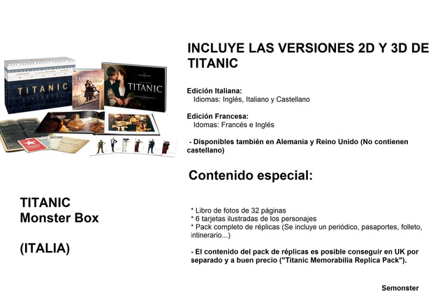 Ediciones recomendadas y extras: Titanic Monster Box