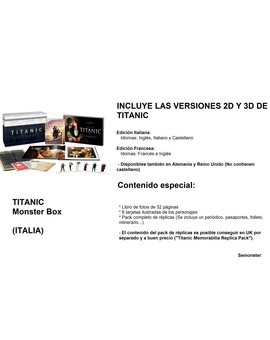 Ediciones recomendadas y extras: Titanic Monster Box