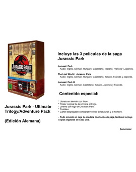 Ediciones recomendadas y extras: Jurassic Park Adventure Pack