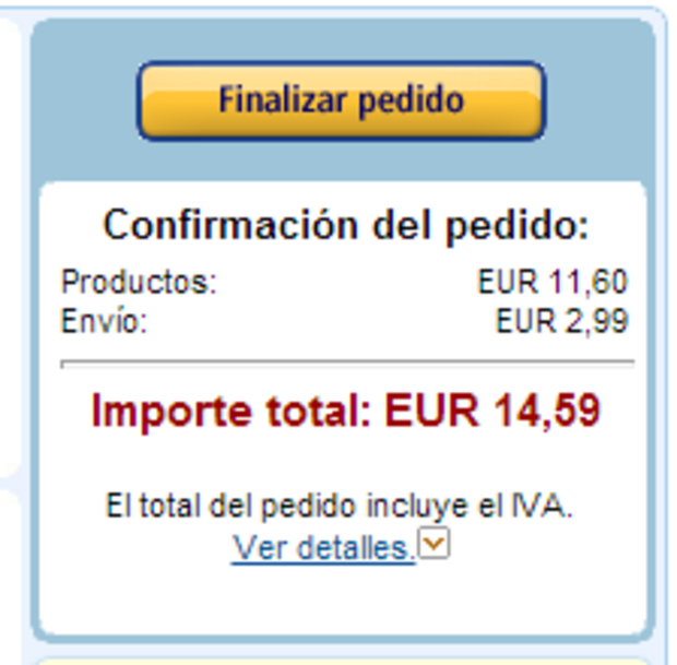 Los gastos de envío de Amazon.es siguen igual (Falsa alarma)
