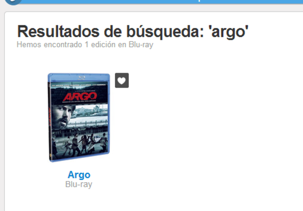 Argo mejor película... y esta es la edición que por ahora tendremos...