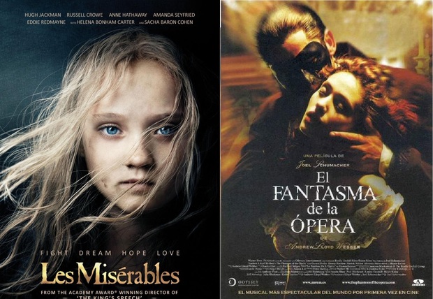 Duelos de Cine: Los miserables - El fantasma de la ópera