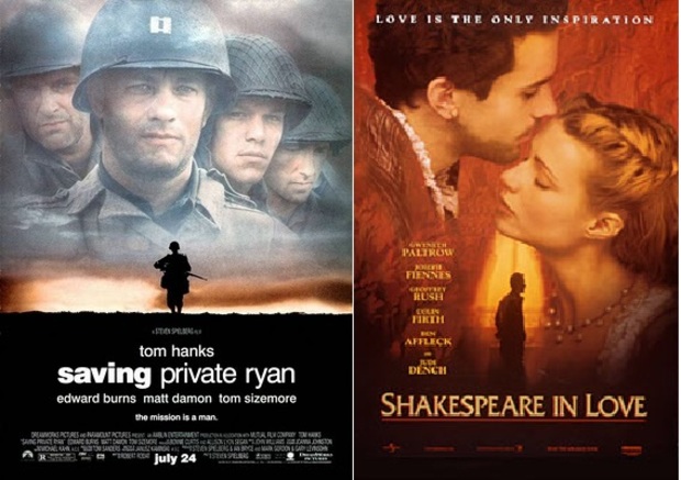 Duelos de Cine: Salvar al soldado Ryan - Shakespeare in love
