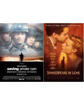 Duelos de Cine: Salvar al soldado Ryan - Shakespeare in love