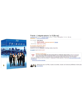 La serie 'Friends' por menos de 50€ en Amazon.fr!