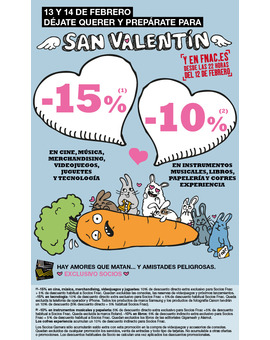 FNAC oferta especial San Valentín.