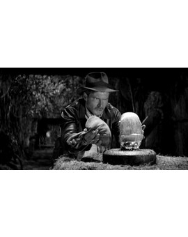 'Indiana Jones' en blanco y negro y muda.
