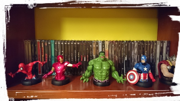 Así luce mis cincos primeros bustos de la colección marvel...