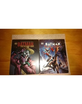 Mis dos steelbook con las pelis de animación de batman!! castellano