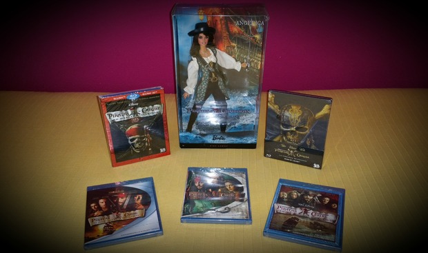 Mi colección de Piratas del Caribe.
