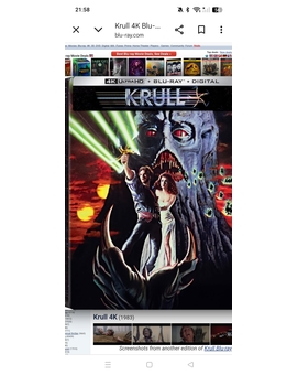 Krull, steelbook 4k en septiembre (usa)