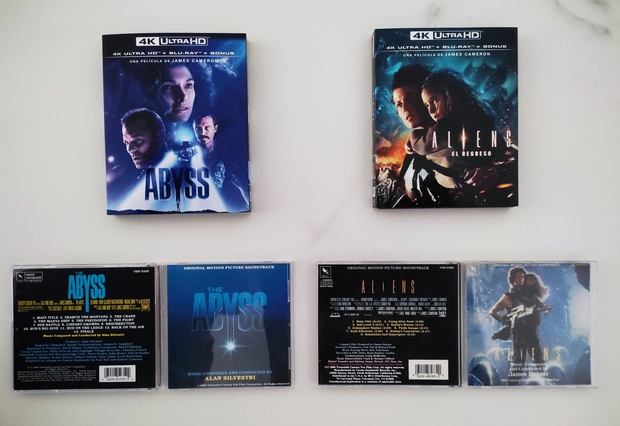 Mis últimas compras abyss y aliens 4kUHD+ blu-ray