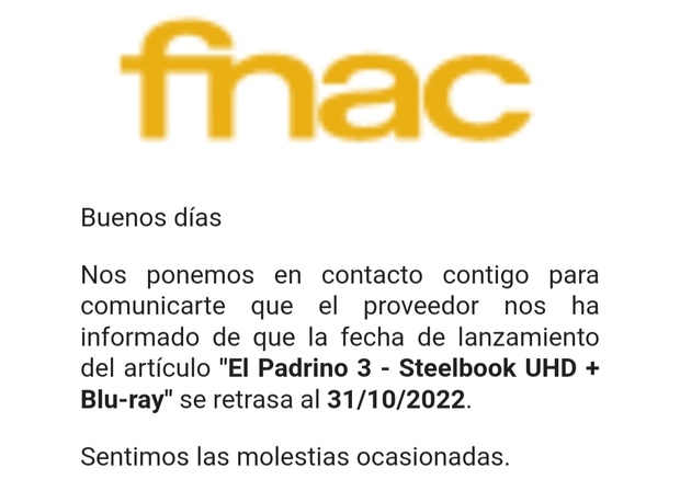 Retrasos Fnac