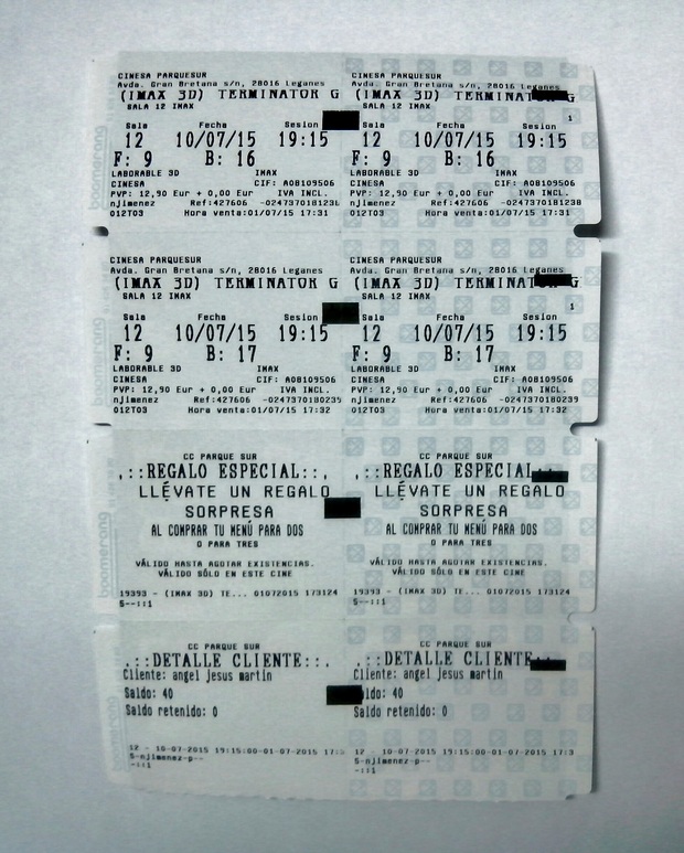Preparándome las entradas