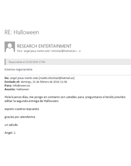 Respuesta de Resen sobre Halloween II