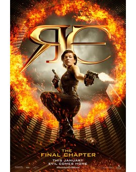 Primer poster de Resident Evil: El Capítulo Final publicado por Milla Jovovich en Instagram.