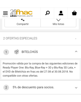 Comprando cualquier edición de Ready Player One en Fnac de regalo el BD de Bitelchus: