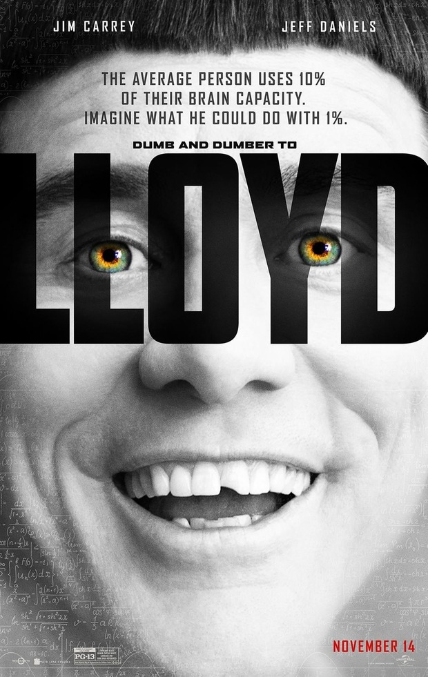 Tremendo póster de Dos Tontos Muy Tontos 2 imitando al de Lucy