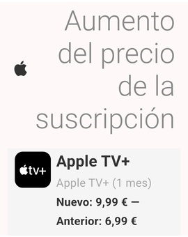 Otra subida de precio