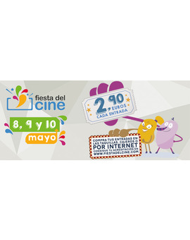 Nueva FIESTA DEL CINE los días 8, 9 y 10 DE MAYO !!!