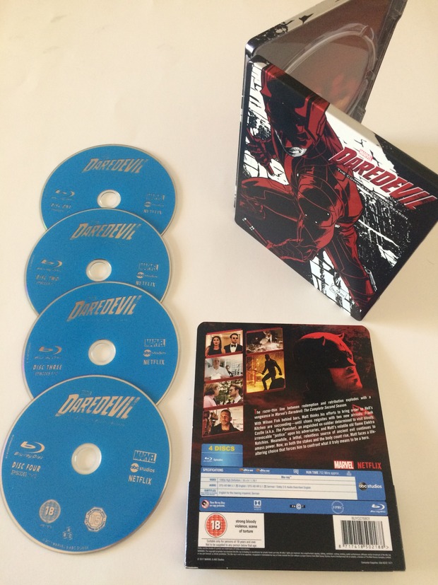 DAREDEVIL (Serie TV) TEMPORADA 2 Steelbook Zavvi Bluray Exclusivo