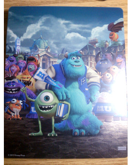 Contraportada Steelbook Monstruos University