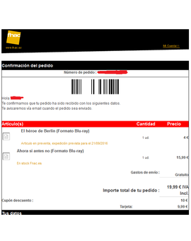 A buen entendedor pocas palabras bastan... en este caso una imagen para ver los 2 bugs de la promo de Fnac xD