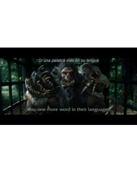 Warcraft tambien viene con los subtítulos quemados...
