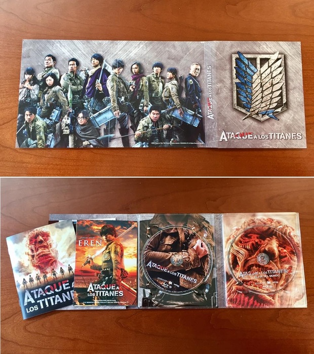Fotos del Digipack de Ataque a los Titanes