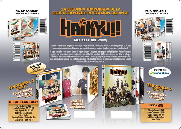 Lanzamientos de Selecta para el 9 noviembre: Haikyu!! (Temp. 2 parte 1)