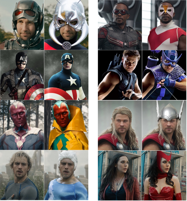 Cómo se verían los Vengadores si se vieran como en los comics