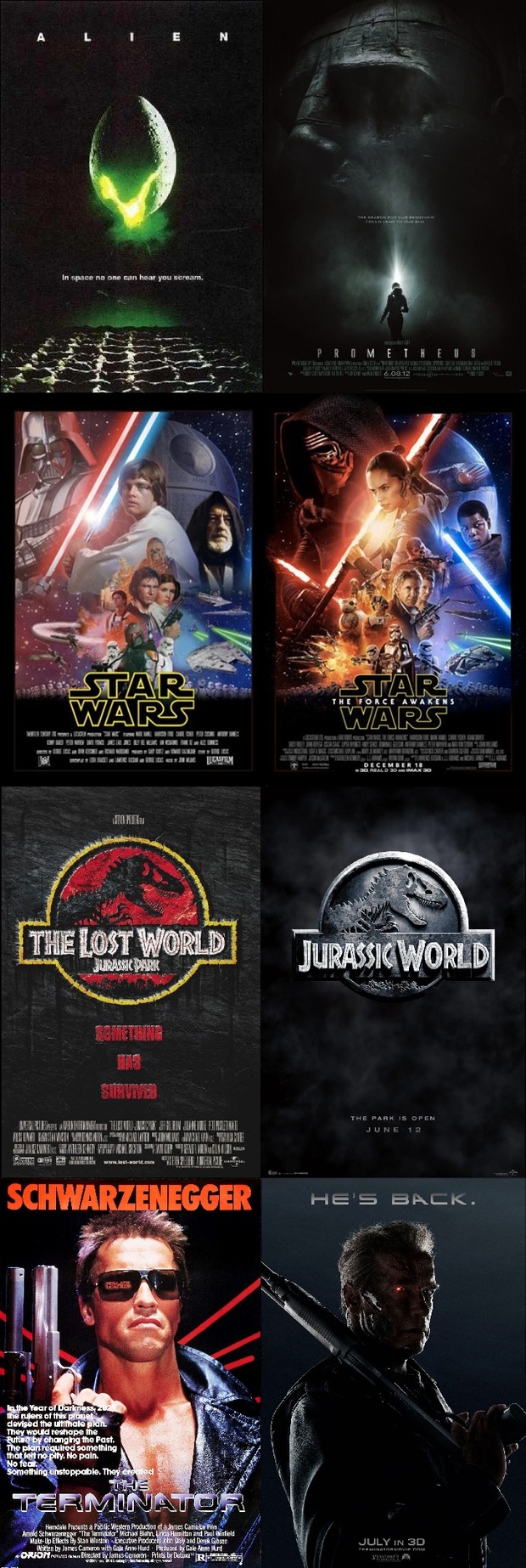 No es una secuela/precuela ni un remake, son ambas